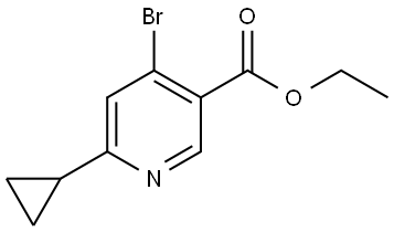 ethyl 4-bromo-6-cyclopropylnicotinate Structure