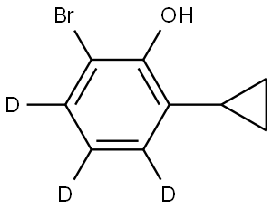 2645416-37-9 2-bromo-6-cyclopropylphen-3,4,5-d3-ol