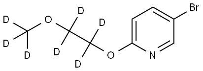 5-bromo-2-(2-(methoxy-d3)ethoxy-1,1,2,2-d4)pyridine Struktur