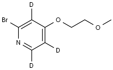 2-bromo-4-(2-methoxyethoxy)pyridine-3,5,6-d3 Struktur