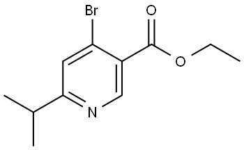 ethyl 4-bromo-6-isopropylnicotinate Structure