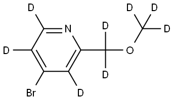 4-bromo-2-((methoxy-d3)methyl-d2)pyridine-3,5,6-d3,2645418-76-2,结构式