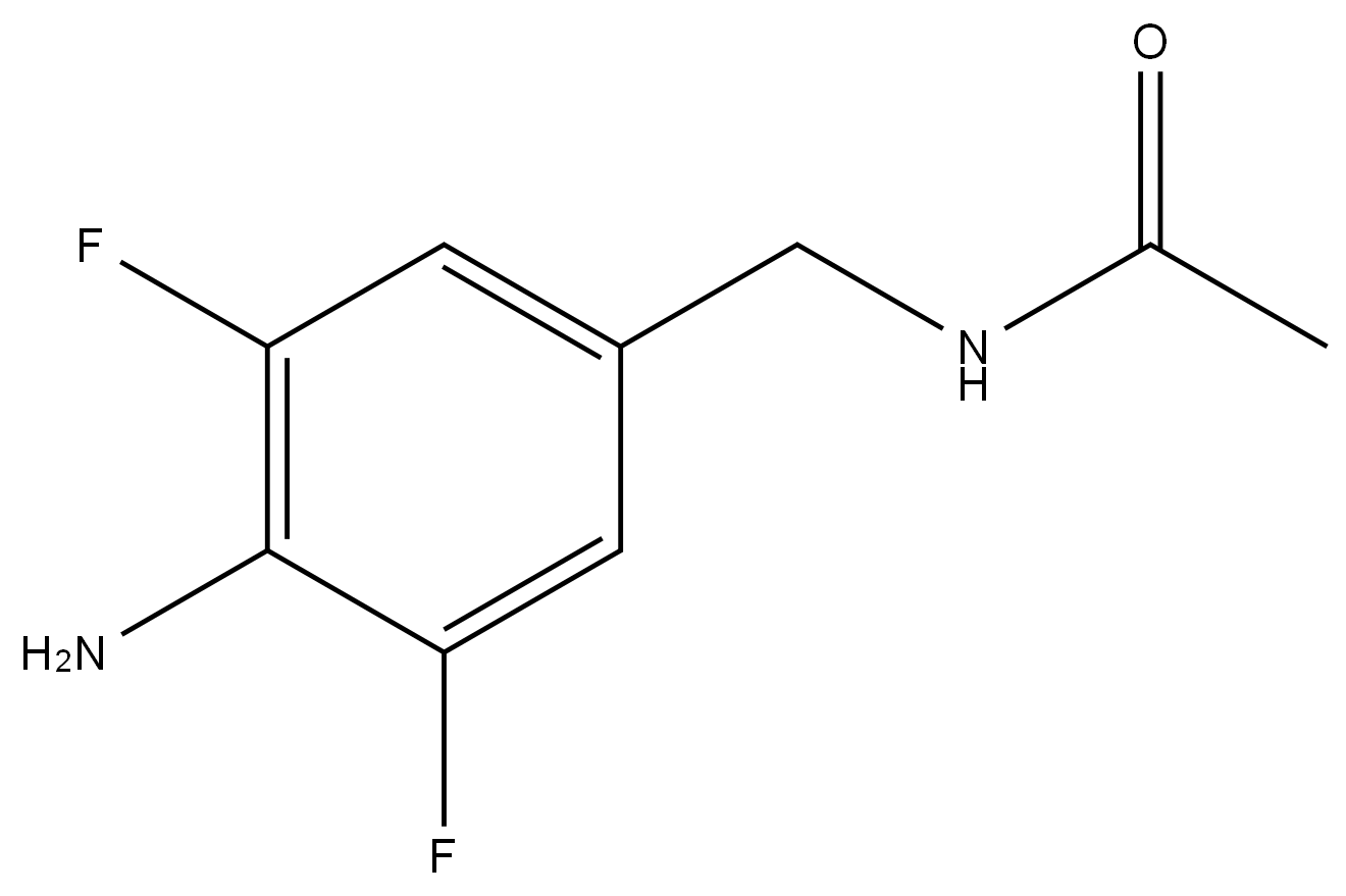 N-(4-amino-3,5-difluorobenzyl)acetamide Structure