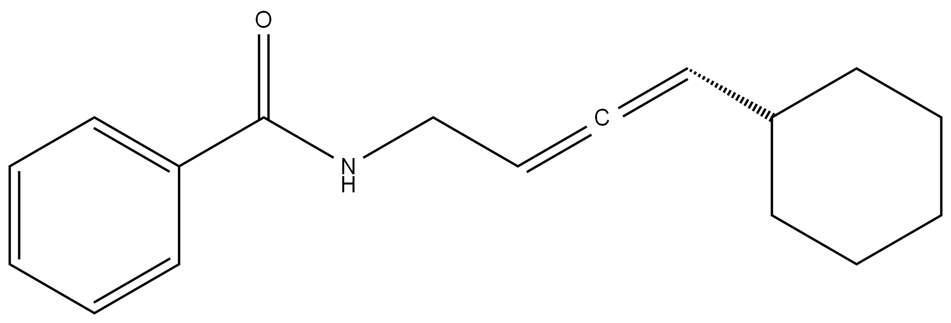 (R)-N-(4-cyclohexylbuta-2,3-dien-1-yl)benzamide,2649314-53-2,结构式