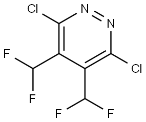 3,6-二氯-4,5-双(二氟甲基)哒嗪,2650566-58-6,结构式