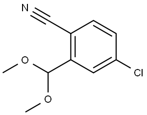 4-Chloro-2-(dimethoxymethyl)benzonitrile Struktur