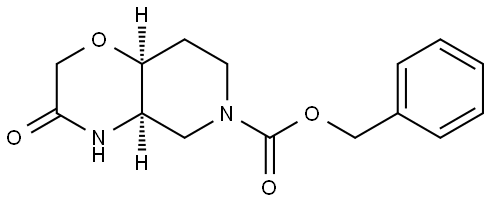 Benzyl (4aR,8aS)-3-oxohexahydro-2H-pyrido[4,3-b][1,4]oxazine-6(5H)-carboxylate Struktur