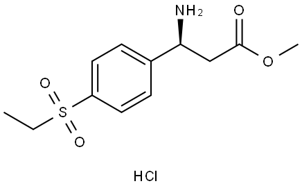 (3S)-3-amino-3-(4-(ethylsulfonyl)phenyl)propanoic acid methyl ester hydrochloride|(3S)-3-氨基-3-(4-(乙基磺酰基)苯基)丙酸甲酯盐酸盐