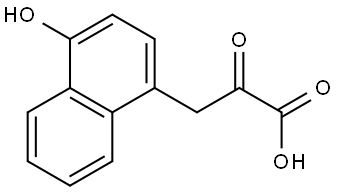 1-Naphthalenepropanoic acid, 4-hydroxy-α-oxo- Structure