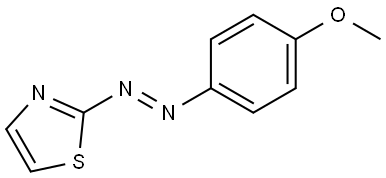 Thiazole, 2-[(1E)-2-(4-methoxyphenyl)diazenyl]- Structure