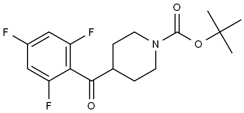 tert-butyl 4-(2,4,6-trifluorobenzoyl)piperidine-1-carboxylate Structure