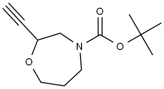 tert-Butyl 2-ethynyl-1,4-oxazepane-4-carboxylate Struktur