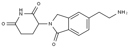 3-(5-(2-Aminoethyl)-1-oxoisoindolin-2-yl)piperidine-2,6-dione Structure