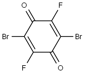 2,5-Cyclohexadiene-1,4-dione, 2,5-dibromo-3,6-difluoro- Structure