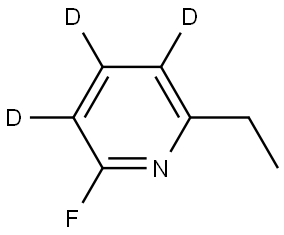 2-ethyl-6-fluoropyridine-3,4,5-d3 Struktur