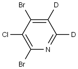2,4-dibromo-3-chloropyridine-5,6-d2 Struktur