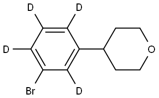 4-(3-bromophenyl-2,4,5,6-d4)tetrahydro-2H-pyran Struktur