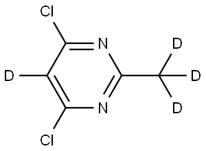 4,6-dichloro-2-(methyl-d3)pyrimidine-5-d Structure