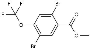 Methyl 2,5-dibromo-4-(trifluoromethoxy)benzoate Structure