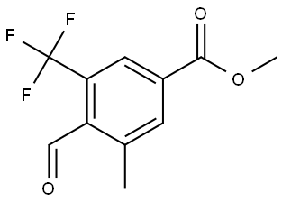 Methyl 4-formyl-3-methyl-5-(trifluoromethyl)benzoate Structure