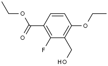 Ethyl 4-ethoxy-2-fluoro-3-(hydroxymethyl)benzoate Structure