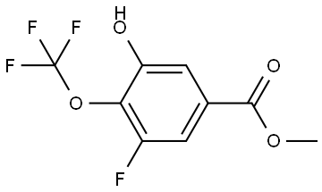 Methyl 3-fluoro-5-hydroxy-4-(trifluoromethoxy)benzoate Structure