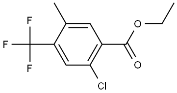 Ethyl 2-chloro-5-methyl-4-(trifluoromethyl)benzoate Structure
