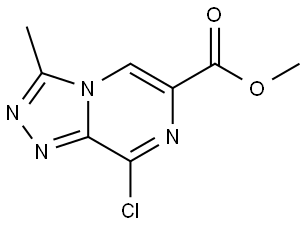 Methyl 8-Chloro-3-methyl-[1,2,4]triazolo[4,3-a]pyrazine-6-carboxylate Structure