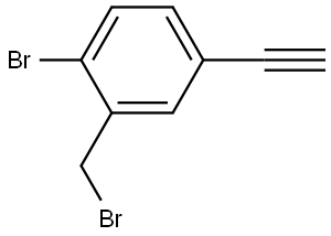 Benzene, 1-bromo-2-(bromomethyl)-4-ethynyl- Structure