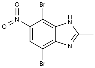 4,7-Dibromo-2-methyl-6-nitro-1H-benzo[d]imidazole Structure