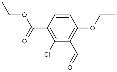 Ethyl 2-chloro-4-ethoxy-3-formylbenzoate Structure