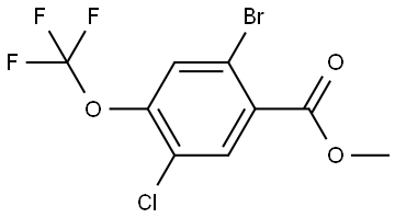 Methyl 2-bromo-5-chloro-4-(trifluoromethoxy)benzoate Structure