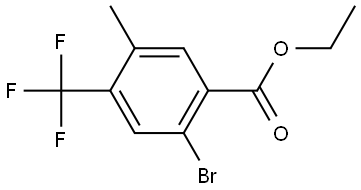 Ethyl 2-bromo-5-methyl-4-(trifluoromethyl)benzoate Structure