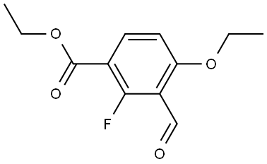 Ethyl 4-ethoxy-2-fluoro-3-formylbenzoate Structure