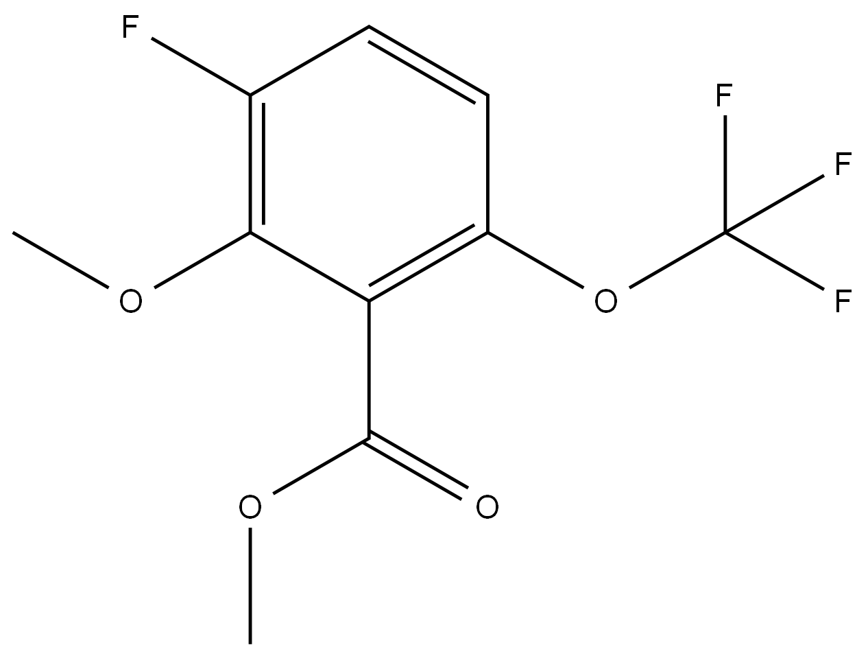 Methyl 3-fluoro-2-methoxy-6-(trifluoromethoxy)benzoate,2703796-65-8,结构式