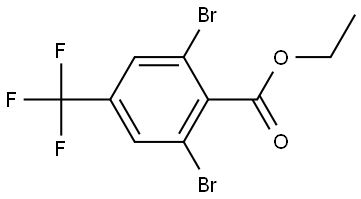 Ethyl 2,6-dibromo-4-(trifluoromethyl)benzoate Structure