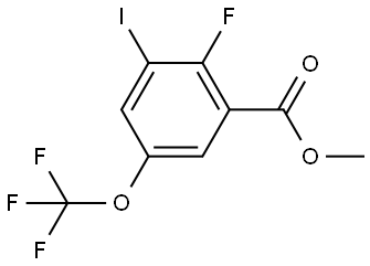 Methyl 2-fluoro-3-iodo-5-(trifluoromethoxy)benzoate Structure