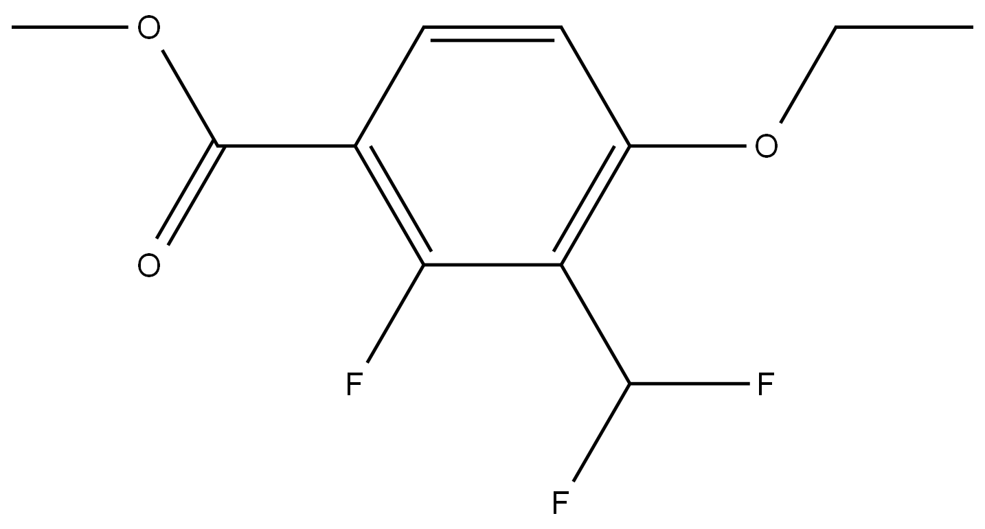 methyl 3-(difluoromethyl)-4-ethoxy-2-fluorobenzoate Struktur
