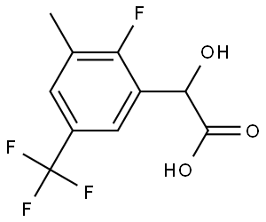 2-Fluoro-α-hydroxy-3-methyl-5-(trifluoromethyl)benzeneacetic acid Structure