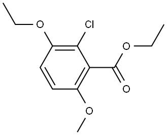 Ethyl 2-chloro-3-ethoxy-6-methoxybenzoate Structure