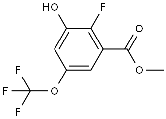 Methyl 2-fluoro-3-hydroxy-5-(trifluoromethoxy)benzoate Structure