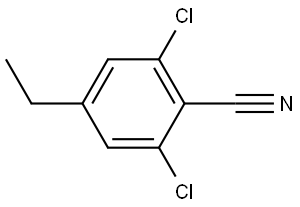 2,6-Dichloro-4-ethylbenzonitrile Structure