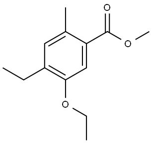 Methyl 5-ethoxy-4-ethyl-2-methylbenzoate Structure