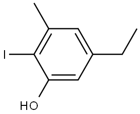 5-Ethyl-2-iodo-3-methylphenol Struktur