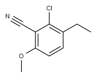 2-Chloro-3-ethyl-6-methoxybenzonitrile Structure