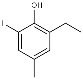 2-Ethyl-6-iodo-4-methylphenol Structure