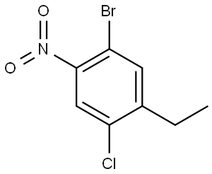 1-bromo-4-chloro-5-ethyl-2-nitrobenzene Structure