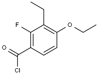 4-Ethoxy-3-ethyl-2-fluorobenzoyl chloride Structure