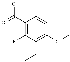 3-Ethyl-2-fluoro-4-methoxybenzoyl chloride Structure