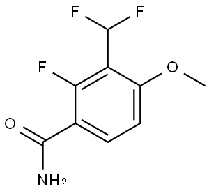 3-(Difluoromethyl)-2-fluoro-4-methoxybenzamide Structure
